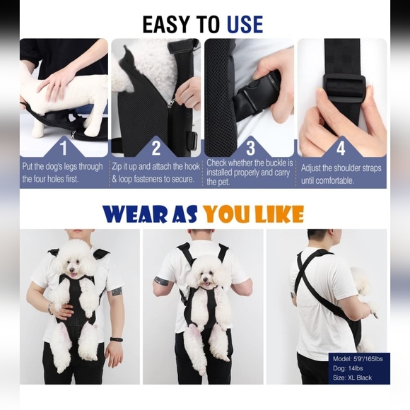 Pawaboo pet carrier Large - Picture 8 of 10